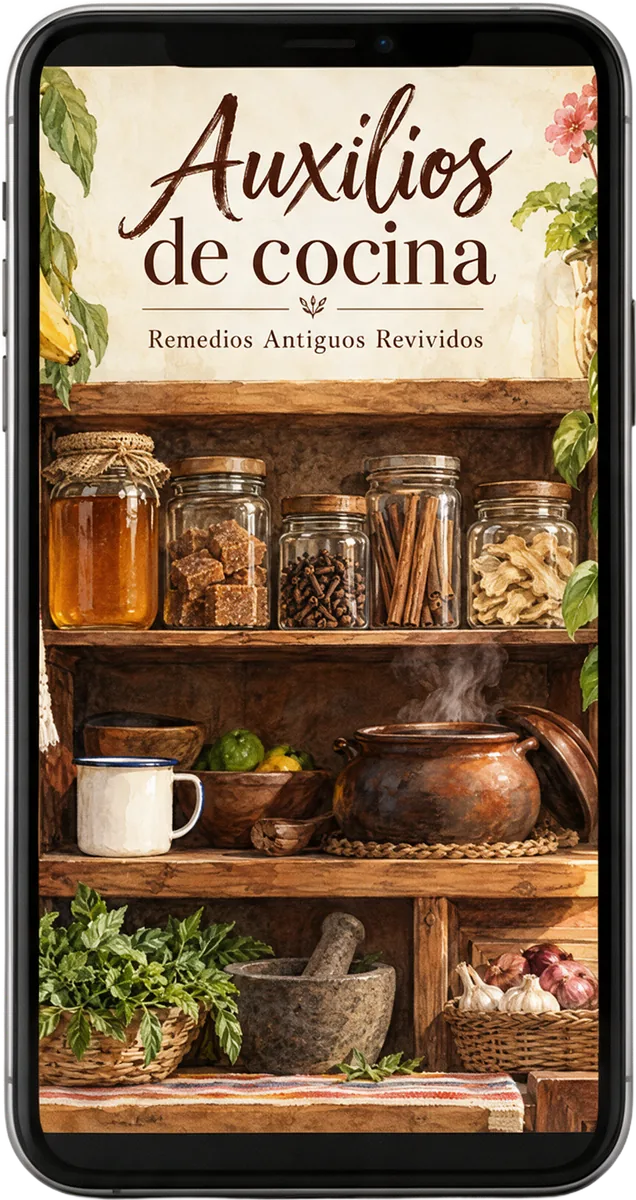 Auxilios de cocina, en un celular